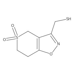 3-(sulfanylmethyl)-4H,6H,7H-5lambda6-thiopyrano[3,4-d][1,2]oxazole-5,5-dione结构式