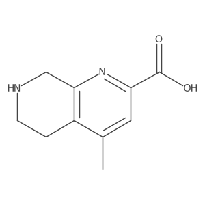 4-Methyl-5,6,7,8-tetrahydro-1,7-naphthyridine-2-carboxylic acid Structure