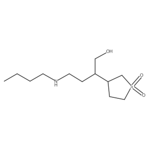 3-[4-(Butylamino)-1-hydroxybutan-2-yl]-1lambda6-thiolane-1,1-dione结构式