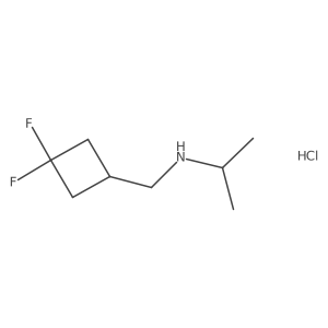 [(3,3-Difluorocyclobutyl)methyl](isopropyl)amine hydrochloride结构式