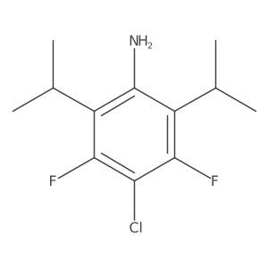 4-Chloro-3,5-difluoro-2,6-diisopropylaniline Structure