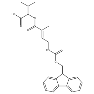 (2S)-2-[4-({[(9H-fluoren-9-yl)methoxy]carbonyl}amino)-2-methylbut-2-enamido]-3-methylbutanoic acid结构式