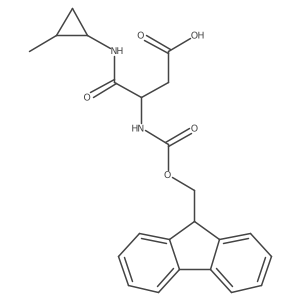 3-({[(9H-fluoren-9-yl)methoxy]carbonyl}amino)-3-[(2-methylcyclopropyl)carbamoyl]propanoic acid Structure
