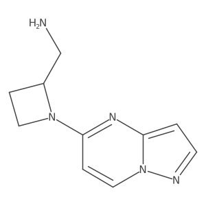 (1-{Pyrazolo[1,5-a]pyrimidin-5-yl}azetidin-2-yl)methanamine Structure