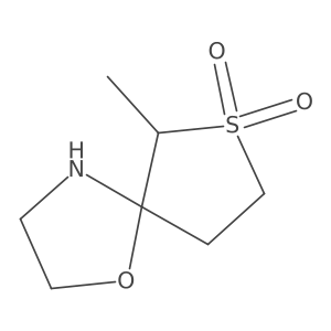 6-Methyl-1-oxa-7lambda6-thia-4-azaspiro[4.4]nonane-7,7-dione结构式