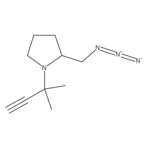 2-(Azidomethyl)-1-(2-methylbut-3-yn-2-yl)pyrrolidine Structure