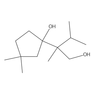 1-(1-Hydroxy-2,3-dimethylbutan-2-yl)-3,3-dimethylcyclopentan-1-ol Structure