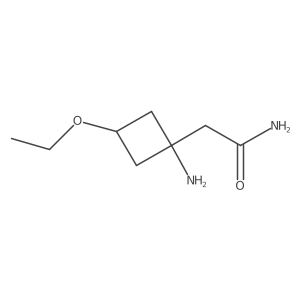2-(1-Amino-3-ethoxycyclobutyl)acetamide Structure