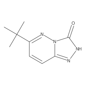 6-(tert-Butyl)-[1,2,4]triazolo[4,3-b]pyridazin-3(2H)-one结构式