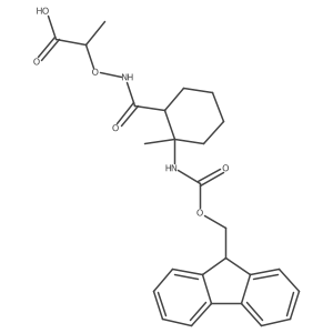 2-({[2-({[(9H-fluoren-9-yl)methoxy]carbonyl}amino)-2-methylcyclohexyl]formamido}oxy)propanoic acid Structure