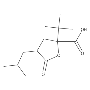 2-Tert-butyl-4-(2-methylpropyl)-5-oxooxolane-2-carboxylic acid Structure