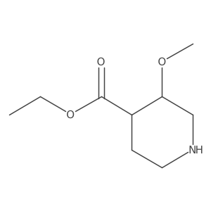 Rel-ethyl (3R,4R)-3-methoxypiperidine-4-carboxylate Structure