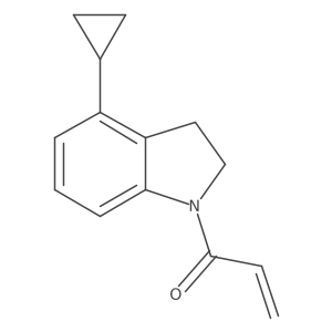 1-(4-Cyclopropyl-2,3-dihydroindol-1-yl)prop-2-en-1-one Structure