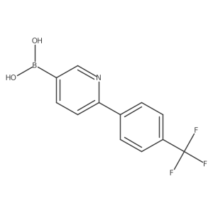2-(4-Trifluoromethylphenyl)pyridine-5-boronic acid Structure