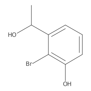 2-bromo-3-[(1R)-1-hydroxyethyl]phenol结构式