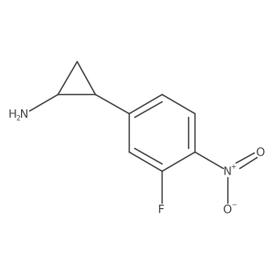 (1R,2S)-2-(3-Fluoro-4-nitrophenyl)cyclopropan-1-amine Structure