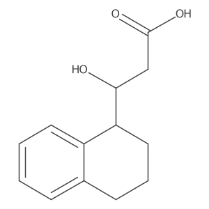 (3S)-3-hydroxy-3-(1,2,3,4-tetrahydronaphthalen-1-yl)propanoic acid结构式