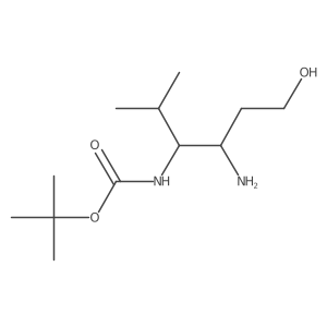 tert-butyl N-(4-amino-6-hydroxy-2-methylhexan-3-yl)carbamate结构式