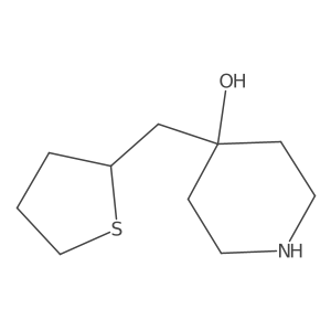 4-[(Thiolan-2-yl)methyl]piperidin-4-ol Structure