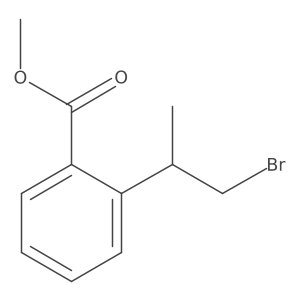 Methyl 2-(1-bromopropan-2-yl)benzoate结构式