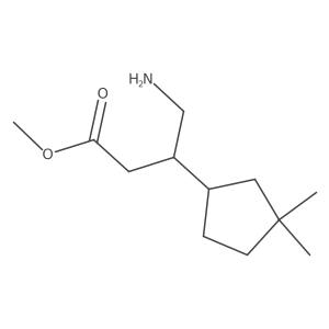 Methyl 4-amino-3-(3,3-dimethylcyclopentyl)butanoate Structure