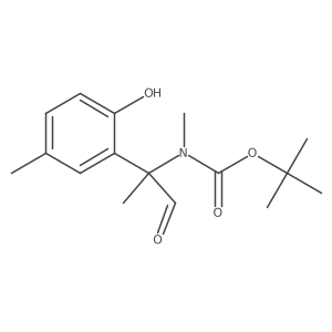 tert-butyl N-[2-(2-hydroxy-5-methylphenyl)-1-oxopropan-2-yl]-N-methylcarbamate Structure