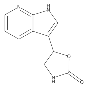 5-{1H-pyrrolo[2,3-b]pyridin-3-yl}-1,3-oxazolidin-2-one Structure
