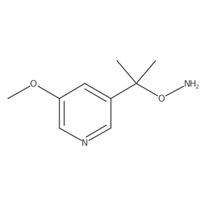 O-[2-(5-methoxypyridin-3-yl)propan-2-yl]hydroxylamine结构式