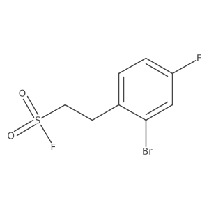 2-(2-Bromo-4-fluorophenyl)ethane-1-sulfonyl fluoride Structure
