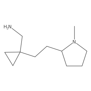 {1-[2-(1-Methylpyrrolidin-2-yl)ethyl]cyclopropyl}methanamine Structure