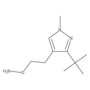 O-[2-(3-tert-butyl-1-methyl-1H-pyrazol-4-yl)ethyl]hydroxylamine Structure