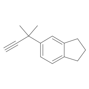 5-(2-methylbut-3-yn-2-yl)-2,3-dihydro-1H-indene Structure