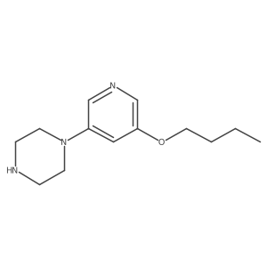 1-(5-Butoxy-pyridin-3-yl)piperazine Structure