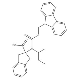 2-[(butan-2-yl)({[(9H-fluoren-9-yl)methoxy]carbonyl})amino]-2,3-dihydro-1H-indene-2-carboxylic acid Structure