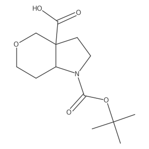 1-[(Tert-butoxy)carbonyl]-octahydropyrano[4,3-b]pyrrole-3a-carboxylic acid Structure