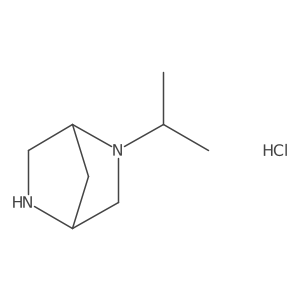 2-Isopropyl-2,5-diazabicyclo[2.2.1]heptane hydrochloride结构式