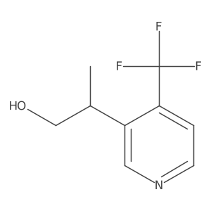 (2S)-2-[4-(Trifluoromethyl)pyridin-3-yl]propan-1-ol Structure