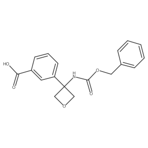 3-(3-{[(Benzyloxy)carbonyl]amino}oxetan-3-yl)benzoic acid Structure