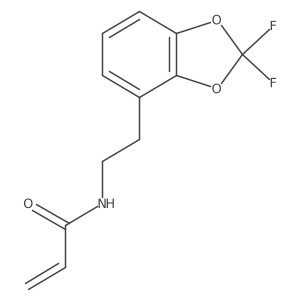 N-[2-(2,2-Difluoro-1,3-benzodioxol-4-yl)ethyl]prop-2-enamide结构式