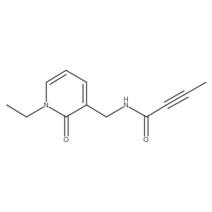 N-[(1-ethyl-2-oxo-1,2-dihydropyridin-3-yl)methyl]but-2-ynamide Structure