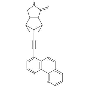 (3aR,4S,7R,7aS,8S)-8-((1,10-Phenanthrolin-4-yl)ethynyl)octahydro-1H-4,7-methanoisoindol-1-one结构式