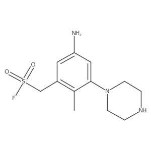 [5-Amino-2-methyl-3-(piperazin-1-yl)phenyl]methanesulfonyl fluoride Structure