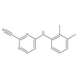 4-[(2,3-Dimethylphenyl)amino]pyrimidine-2-carbonitrile结构式