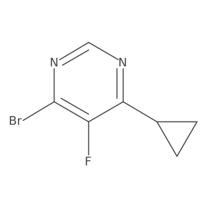 4-Bromo-6-cyclopropyl-5-fluoropyrimidine Structure