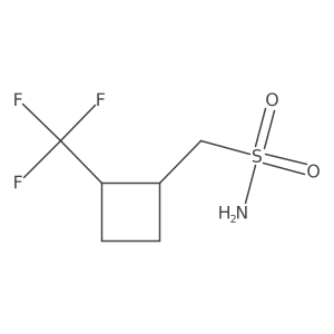 [(1R,2R)-2-(Trifluoromethyl)cyclobutyl]methanesulfonamide结构式