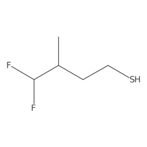 4,4-Difluoro-3-methylbutane-1-thiol Structure