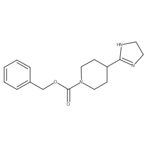 benzyl 4-(4,5-dihydro-1H-imidazol-2-yl)piperidine-1-carboxylate结构式