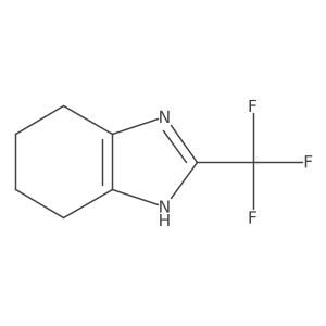 2-(trifluoromethyl)-4,5,6,7-tetrahydro-1H-1,3-benzodiazole结构式