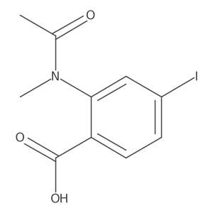 4-iodo-2-(N-methylacetamido)benzoic acid结构式