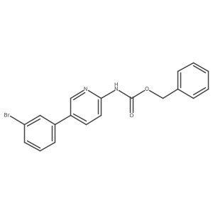 benzyl N-[5-(3-bromophenyl)pyridin-2-yl]carbamate Structure